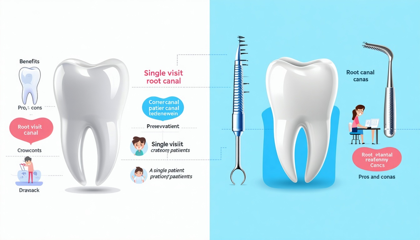 single visit root canal pros and cons