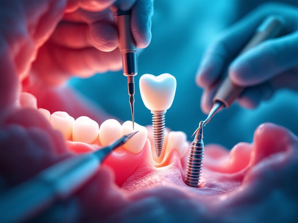 complex extraction & implant